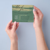 Sage Ocher Online Store Small Business Bedankt Flyer (Hand)