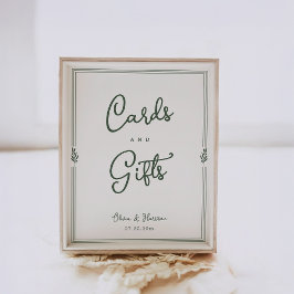 Sage Olijf Trouwkaarten En Cadeaus Tafelbord Poster