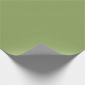 Sage Olijfgroen Effen Kleur Cadeaupapier (Hoek)
