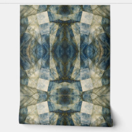 Sage Olijfgroen Goud Geometrisch Abstract Natuurli Behang