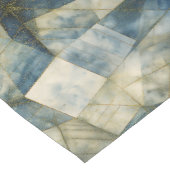 Sage Olijfgroen Goud Geometrisch Abstract Natuurli Korte Tafelloper (Hoek)