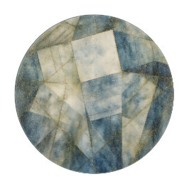 Sage Olijfgroen Goud Geometrisch Abstract Natuurli Snijplank