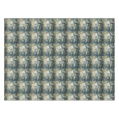 Sage Olijfgroen Goud Geometrisch Abstract Natuurli Tafelkleed (Voorkant (Horizontaal))