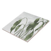 Sage Olijfgroene Schilderachtige Botanische Kunst  Tegeltje (Zijkant)