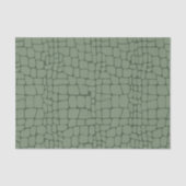 Sage Olive Green Alligator Skin Texture Decoupage Tissuepapier (Voorkant)