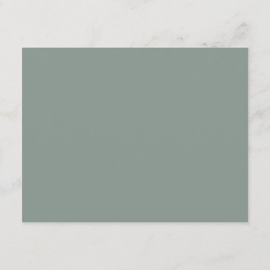 Sage Olive Green Modern Minimalist Wedding Enclosu Informatiekaartje (Achterkant)
