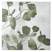 Sage Olive Green Painterly Botanical Art 02 Tegeltje (Voorkant)