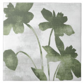 Sage Olive Green Painterly Botanical Art 07 Tegeltje (Voorkant)