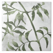 Sage Olive Green Painterly Botanical Art 08 Tegeltje (Voorkant)