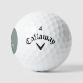 Sage Olive Green Wedding gepersonaliseerd Golfballen (Logo)