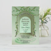Sage Olive Greenery Rustic Boho Vine Bridal Shower Kaart (Staand voorkant)