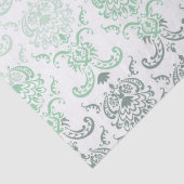 Sage Ombre Damask Tissue Paper Tissuepapier (Detail)