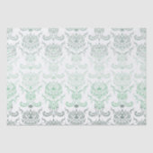Sage Ombre Damask Tissue Paper Tissuepapier (Voorkant)