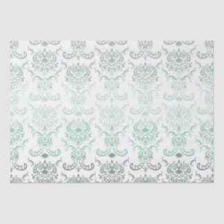 Sage Ombre Damask Tissue Paper Tissuepapier