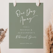 Sage One Day Away repetitie diner welkomstbord Poster