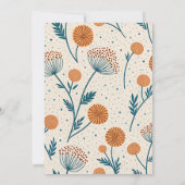 Sage Orange Botanical Baby Shower Kaart (Achterkant)