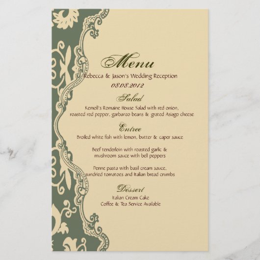 sage paisley -  bruiloft western land (Voorkant)