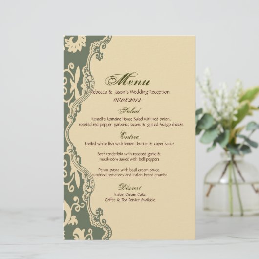 sage paisley -  bruiloft western land (Staand voorkant)