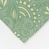 Sage Paisley Fleece Deken (Hoek)