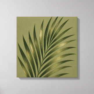 Sage Palm Sereniteit Minimalistisch Canvas Afdruk