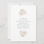 Sage pampas Floral Baby shower Invitation Kaart (Achterkant)
