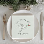 Sage | PEACE LOVE JOY Snowbird Kerstvakantie Servet