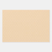 Sage Peach Plaid Bow Elegant Neutraal Baby shower Inpakpapier Vel (Voorkant 3)