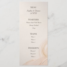 Sage Perzik Botanisch Trouwmenu Menu