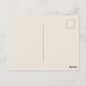Sage Perzik Botanische Save The Date Postkaart (Achterkant)