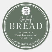 Sage Pine Bakery Sourdough Brood Logo Sticker (Voorkant)