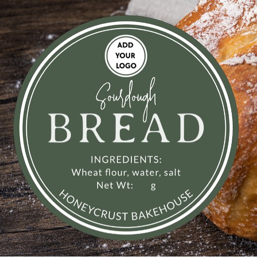 Sage Pine Bakery Sourdough Brood Logo Sticker