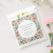 Sage Pink Floral Vrijgezellenfeest Custom Dank u Bedankzakje (Gezegeld)