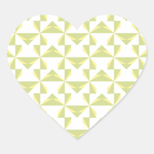 Sage Pinwheels Hart Sticker