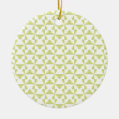 Sage Pinwheels Keramisch Ornament (Voorkant)