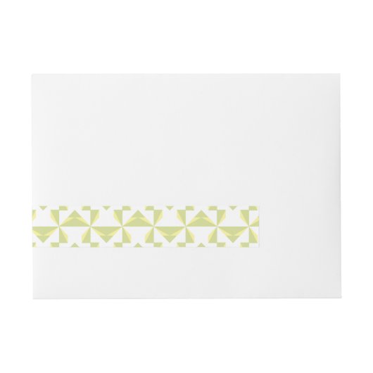 Sage Pinwheels Omwikkelbaar Adreslabel (Voorkant)