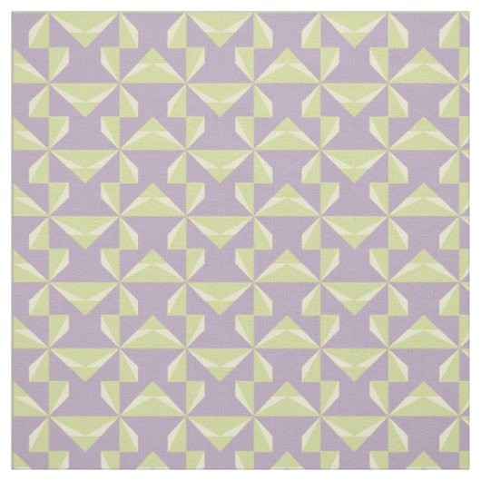 Sage Pinwheels op Plum Paars Stof (Swatch)
