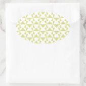 Sage Pinwheels Ovale Sticker (Tas)