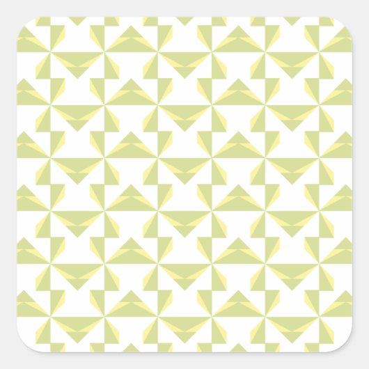 Sage Pinwheels Vierkante Sticker (Voorkant)