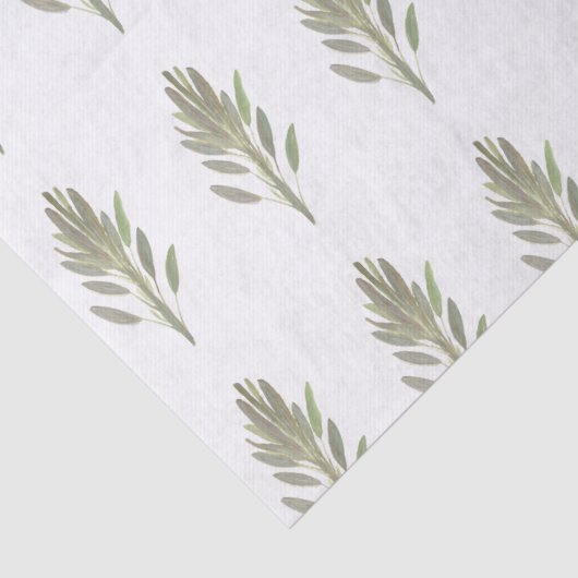 Sage-plant botanische Waterverf Tissuepapier (Detail)