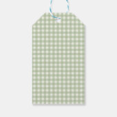 Sage Pompoen Baby Shower Bedankt Cadeaulabel (Achterkant)