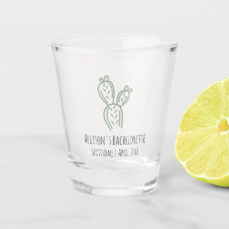Sage Prickly Pear Cactus Bachelorette Shot Glas