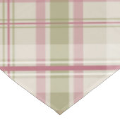 Sage raspberry crème diagonaal vlakpatroon tafelkleed (Gekanteld)