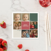 Sage RED beige Photos collage Christmas new year Servet (Insitu)