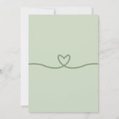 Sage Retro Funky Disco Bruiloft - Vet Modern Plezi Kaart (Achterkant)