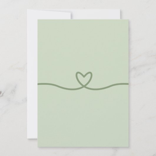 Sage Retro Funky Disco Bruiloft - Vet Modern Plezi Kaart (Achterkant)