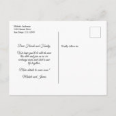 Sage Roos Gold Palm Wedding Save the Date Photo Aankondigingskaart (Achterkant)