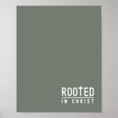 Sage Rooted Christelijk Faith Quote Poster (Voorkant)