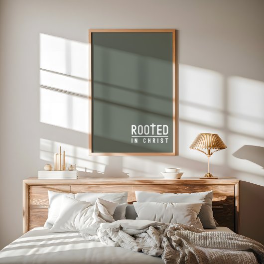 Sage Rooted Christelijk Faith Quote Poster