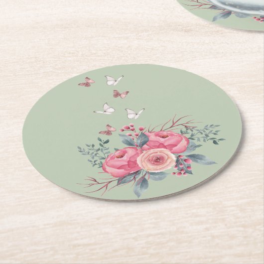 Sage Round Onderzetter Set (Gebogen)