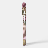 Sage Roze Goud Marmer Hoesje Luxe (Achterkant / Links)